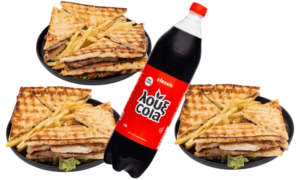 Με 3 πίτα club, δώρο ένα Λούξ 1,5lt